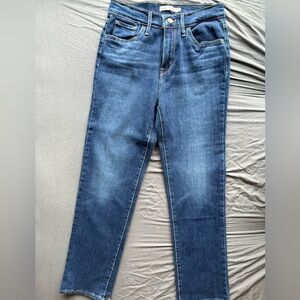 LEVIS High Rise Straight Crop Jeans